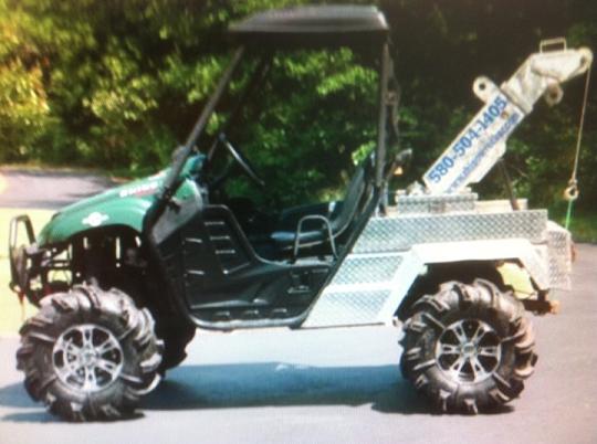 Golf cart repo truck? Provided by Dane Dino Petrovic Dino of DT Recovery, LLC